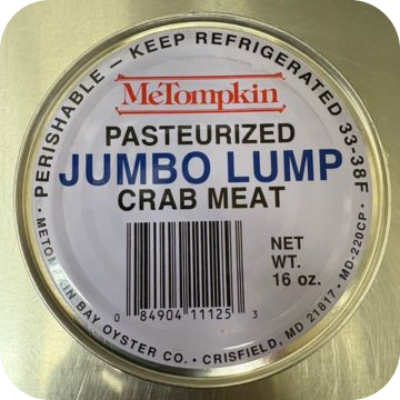 Maryland Pasteurized Jumbo Lump Crab Meat / lb.